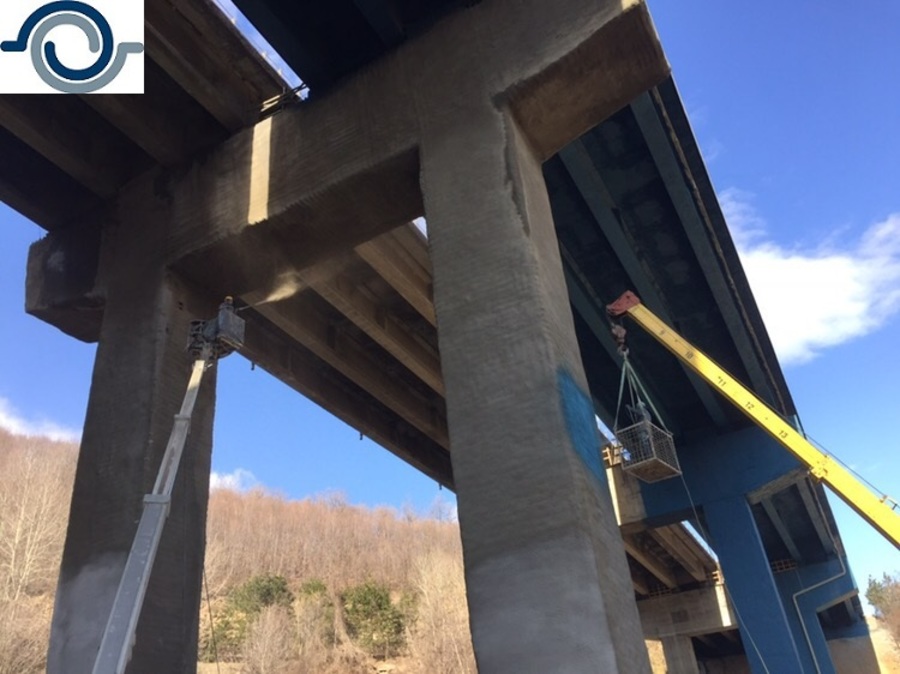 Възстановяване на виадукти с торкрет бетон - Данев Строй ЕООД